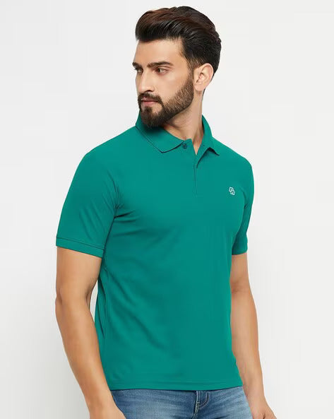 Renuovo Men's Teal Green Tshirt